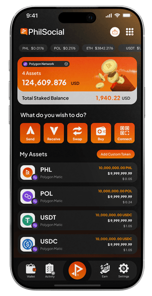 PHIL Wallet app
